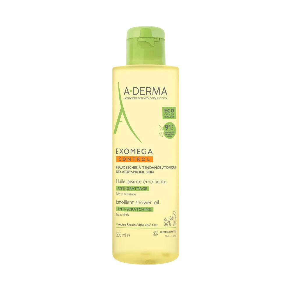 ADERMA EXOMEGA CONTROL Huile Lavante Émolliente Anti-Grattage 500ml - Peaux Atopiques