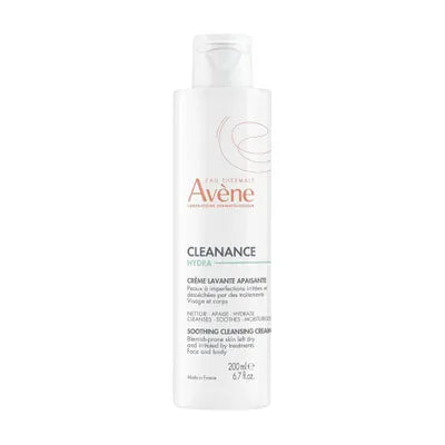 AVÈNE Cleanance Hydra Crème Lavante Apaisante 200ml - Peaux Fragilisées