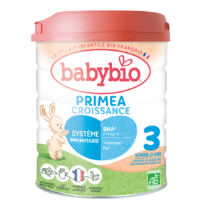 BABYBIO Primea 3 Lait Croissance 800g Bio 3ème Âge 10 Mois et Plus Lait Infantile