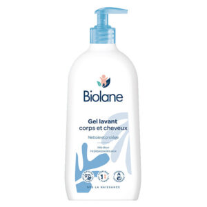 BIOLANE Gel Lavant Corps et Cheveux 200ml Gel Nettoyant 2en1 Bébé Douceur