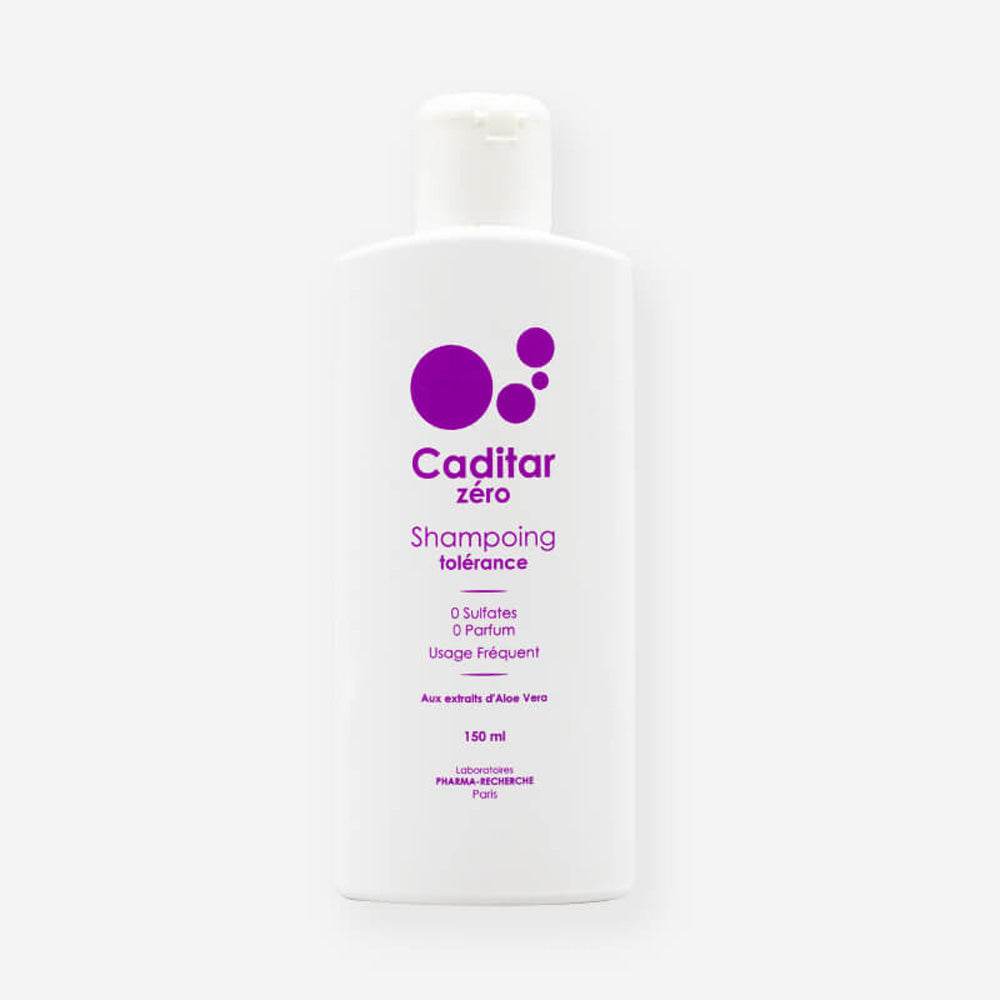 CADITAR Zéro Shampooing Tolérance 150ml Shampooing Doux Cuir Chevelu Sensible Irrité Apaisant Sans Sulfate