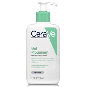 CeraVe Gel Moussant Nettoyant 236ml - Purification & Équilibre Peaux Normales à Grasses