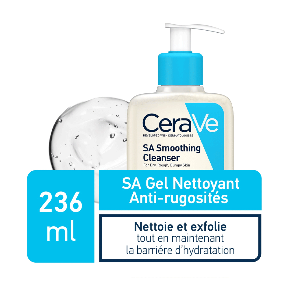 CERAVE SA Gel Nettoyant Anti-Rugosités Exfoliation Douce Acide Salicylique