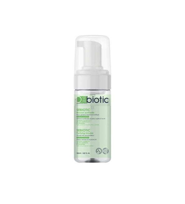 D-BIOTIC Sebiotic Mousse Purifiante 150ml Nettoyant Visage Peaux Grasses Mixtes Anti-Imperfections