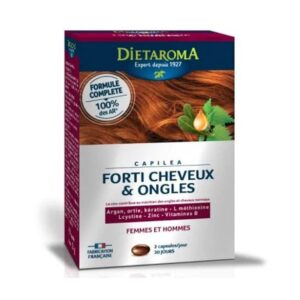 DIETAROMA Capilea Forti Cheveux Et Ongles 60 Capsules - Beauté & Force Pure - Complexe Capillaire