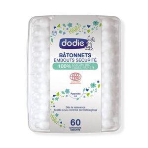 Dodie Bâtonnets BéBé BIO Certifiés GOTS x60 Pièces