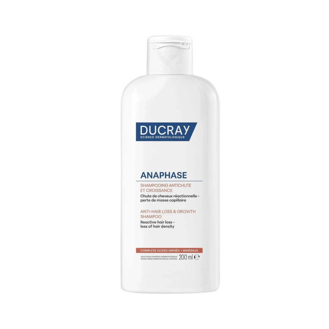 DUCRAY Anaphase+ Shampooing Complément Anti-Chute 200ml Biotine Vitamines B5 B6 Fortifiant Cheveux Fragiles Usage Quotidien