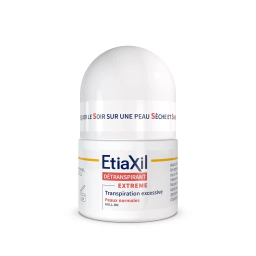ETIAXIL Détranspirant Roll-On Peaux Normales 15ml Anti-Transpiration Aisselles Efficacité Extrême 5 Jours Protection Longue Durée