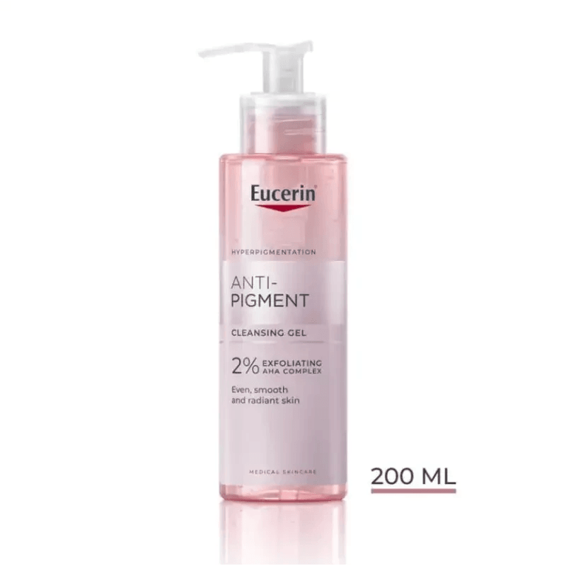 EUCERIN Anti-Pigment Gel Nettoyant 200ml Thiamidol Exfoliant Acides AHA Taches Pigmentaires Teint Unifié Éclat