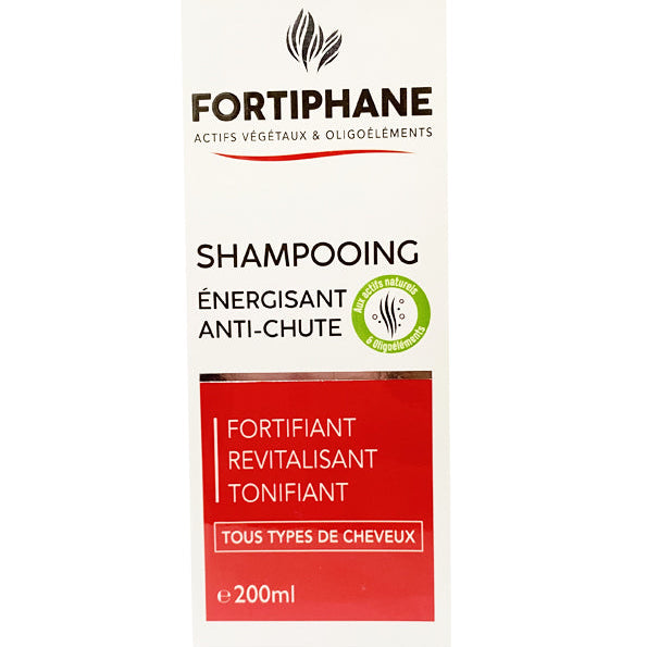 FORTIPHANE Shampooing Énergisant Anti-Chute 200ml Formule Fortifiante Chute Cheveux Renforcement Capillaire Croissance Saine