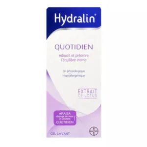 HYDRALIN Quotidien 200ml Gel Lavant Intime Hygiène Féminine pH Physiologique