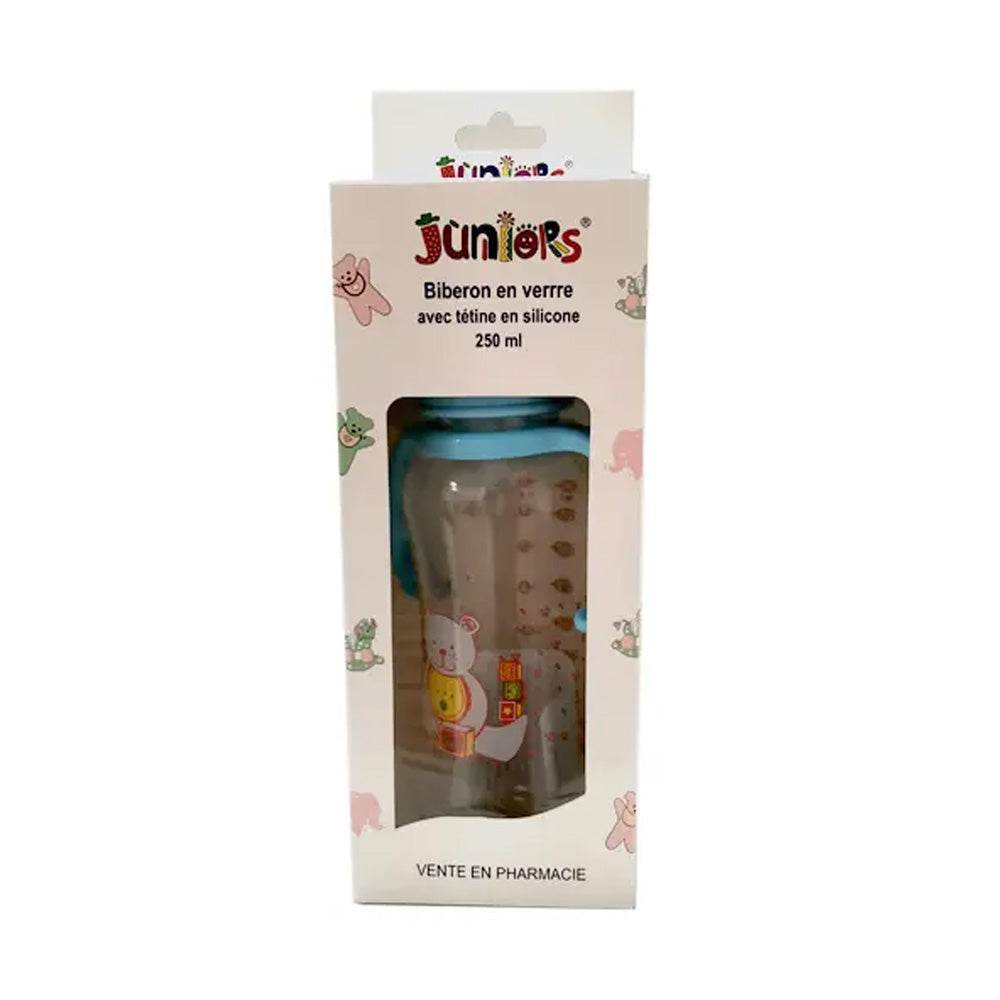 Juniors Biberons En Verre+Poignet GM 250ml
