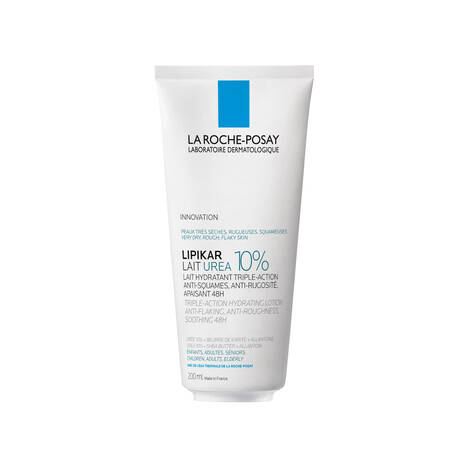 LA ROCHE-POSAY Lipikar Lait Urea 10% Lait Corporel Lissant Anti-Desquamation Peaux Rugueuses