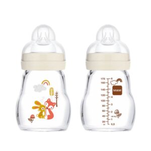 MAM Biberon Verre 0+m 170 ml Forest - Biberon En Verre