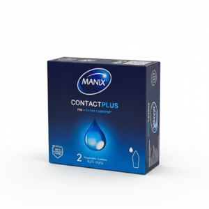 MANIX Contact Plus Préservatifs Ultra-Fins Sensation Naturelle Latex Lubrifié Sécurité Plaisir