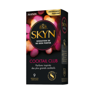 MANIX Skyn Cocktail Club 9 Préservatifs Sans Latex Polyisoprène Variété 3 Textures Sensation Naturelle Découverte