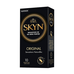 MANIX Skyn Original 10 Préservatifs Sans Latex Polyisoprène Sensation Naturelle Ultra-Fin Douceur Protection