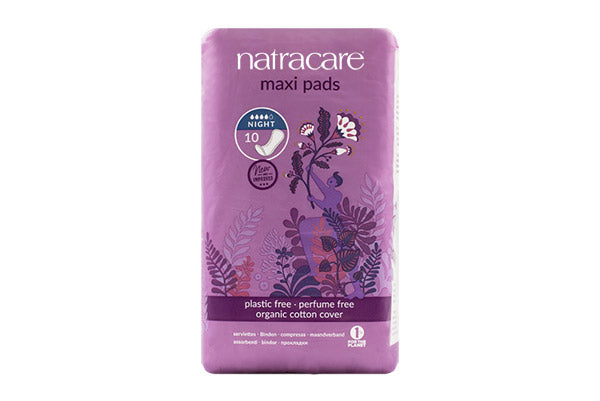 NATRACARE Serviette Ultra Long + Wings 10 Unités Protection Hygiénique Bio Coton Naturel Flux Abondant