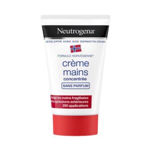 NEUTROGENA Crème Mains Concentrée Sans Parfum 50ml Hypoallergénique Peaux Sensibles Très Sèches Absorption Rapide