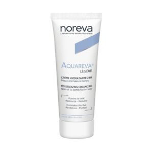 Noreva Aquareva Crème Hydratante 24h Légère 40ml Peaux Normales Mixtes Hydra-Ressourçante