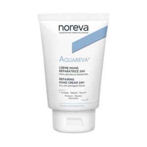 Noreva Aquareva Crème Mains Réparatrice 24H 50ml Hydratation Intense Peaux Abîmées