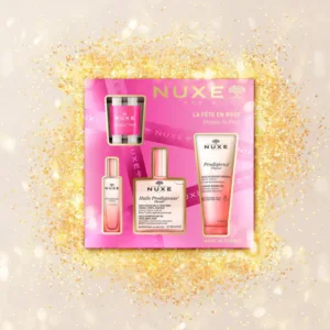 NUXE Coffret La Fête en Rose Édition Limitée Soins Corps Cheveux Parfum Rose Huile Prodigieuse Cadeau Luxe