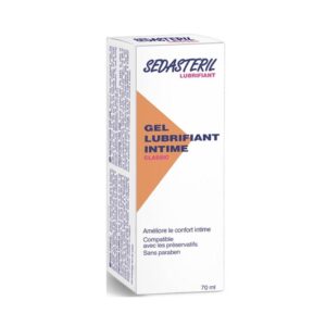 SEDASTERIL Gel Lubrifiant Intime 70ml Hypoallergénique Confort Relations Intimes Hygiène Sexualité