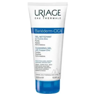 URIAGE Bariéderm Cica-Gel Nettoyant 200ml Cuivre-Zinc Peaux Irritées