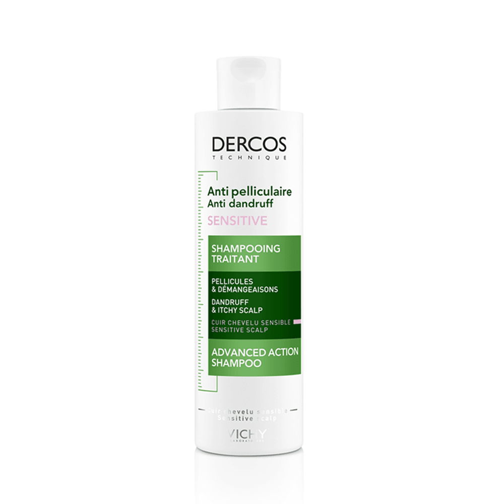 VICHY Dercos Technique Anti-Pelliculaire Sensitive 200ml Bisabolol Cuir Chevelu Sensible Élimine Pellicules