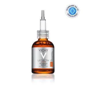 VICHY Liftactiv Supreme Vitamin C Sérum 20ml Vitamine C Pure 15% Anti-Âge Éclat Rides Taches Pigmentaires