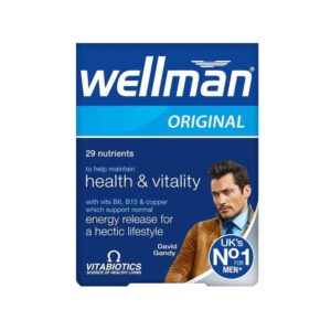 WELLMAN Original 30 Comprimés Multivitamines Homme Vitalité Énergie Performance