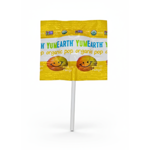 YUM EARTH Sucette Unité Sans Gluten Bio Bonbon Naturel Enfants Adultes Saveurs Fruitées