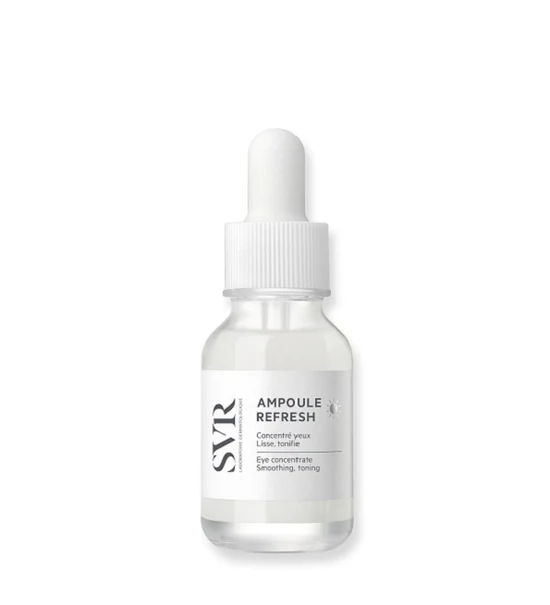 SVR Ampoule Relax Contour des Yeux Nuit permet donc de corriger différents problèmes.Proposé dans un flacon applicateur de 15 ml, ce sérum a une formule unique contenant du Gaba à 0,3 % et du postbiotique. Testé sous contrôle dermatologique et ophtalmologique, il ne présente aucun risque pour votre santé