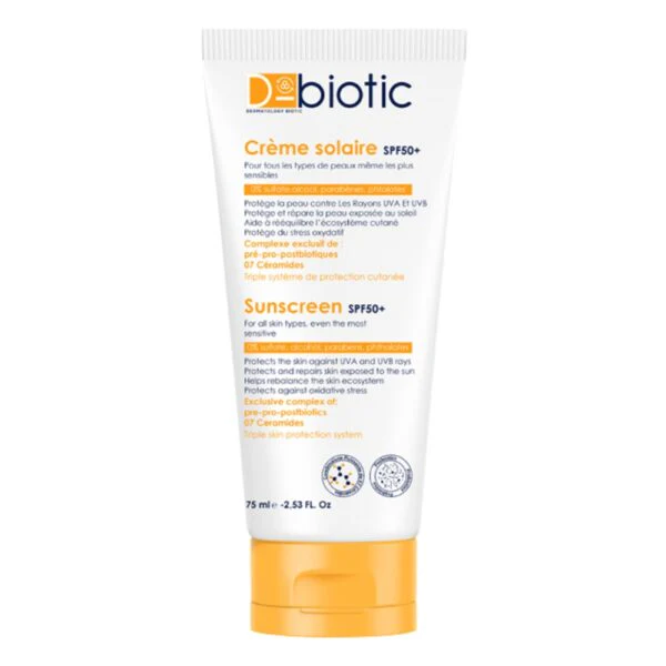 D-BIOTIC Crème solaire Spf50 75 ml